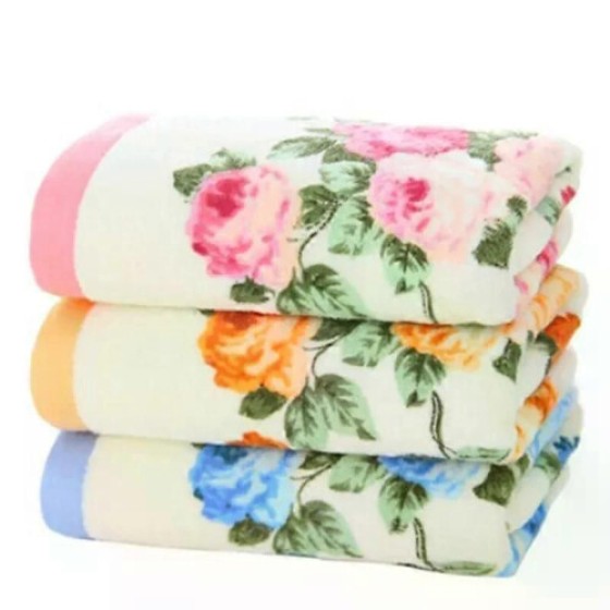 Peony Printed Towels, Hotel Towel Set, Soft Face Towels, Towels